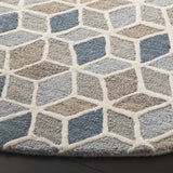 Safavieh Ebony 6'-0" x 6'-0" Rug in Ivory / Blue