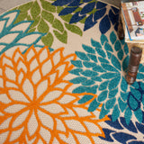 Nourison Aloha ALH05 Machine Made Multicolor Rug