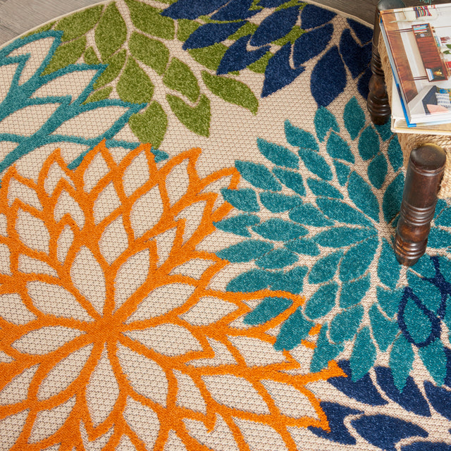 Nourison Aloha ALH05 Machine Made Multicolor Rug