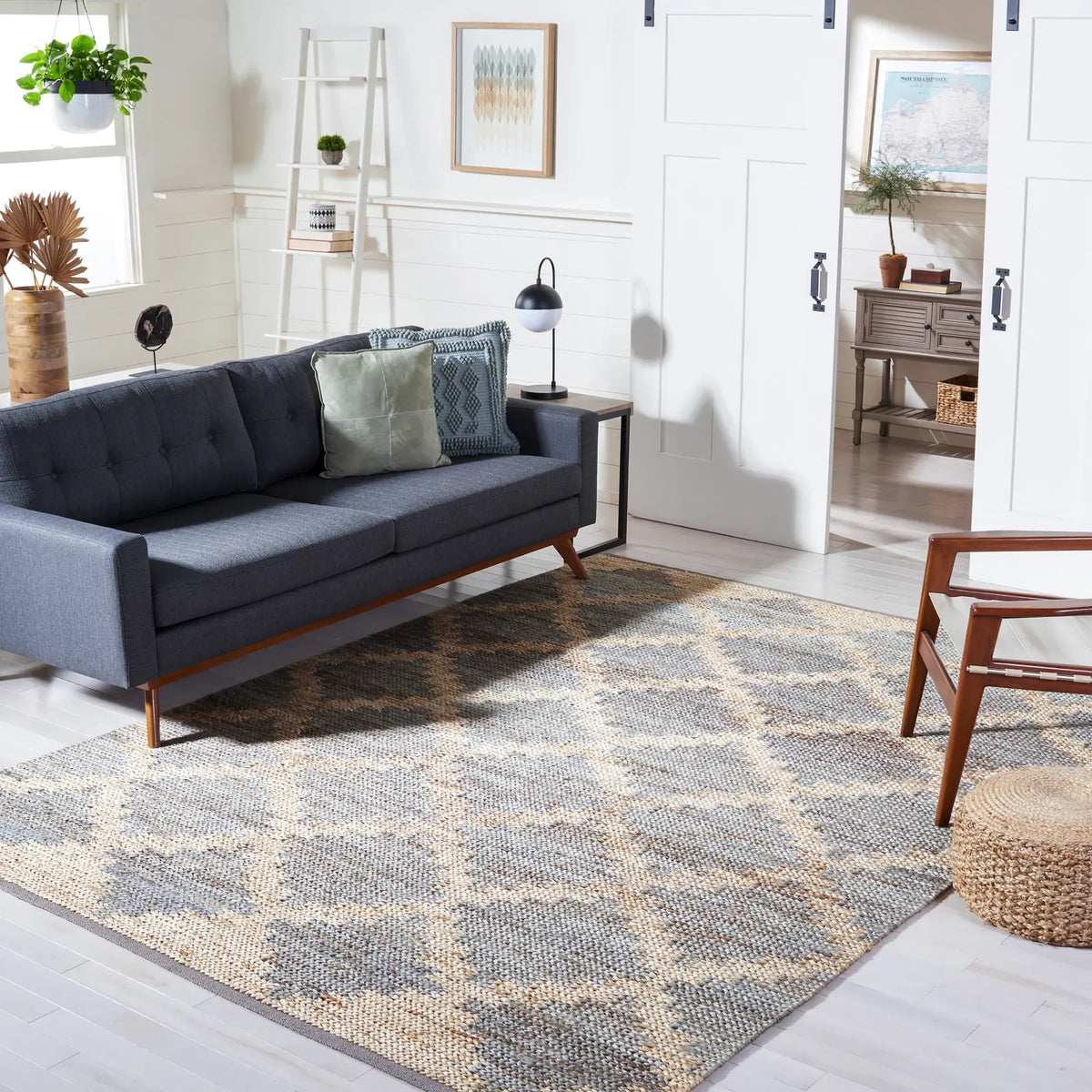 Safavieh Kilim 8'-0" x 10'-0" Rug in Natural / Grey