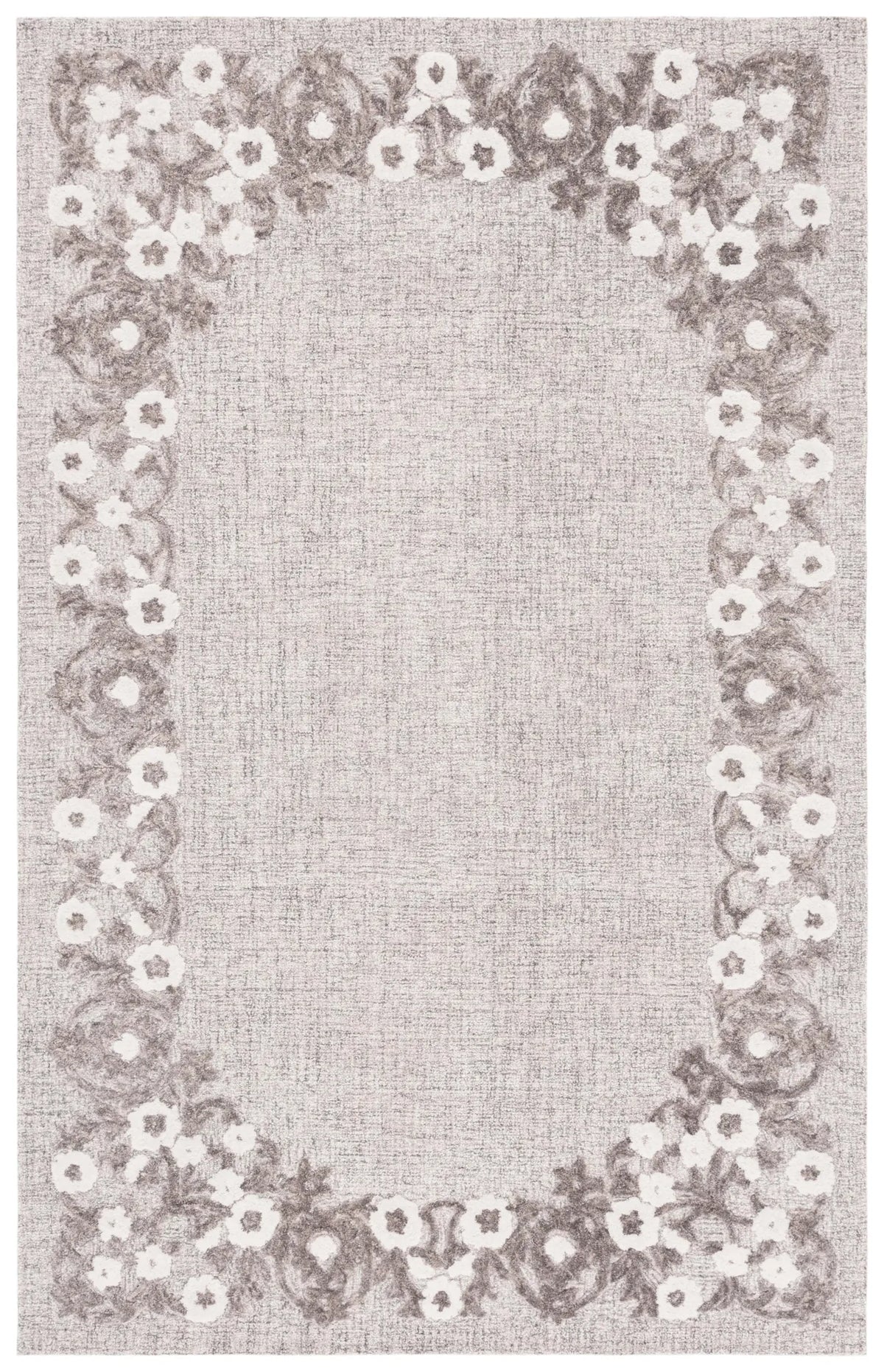 Safavieh Ebony 4'-0" x 6'-0" Rug in Grey / Ivory