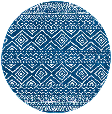 Safavieh Tulum 5'-0" x 5'-0" Rug in Navy / Ivory