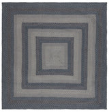 Safavieh Braided 6'-0" x 6'-0" Rug in Grey / Blue