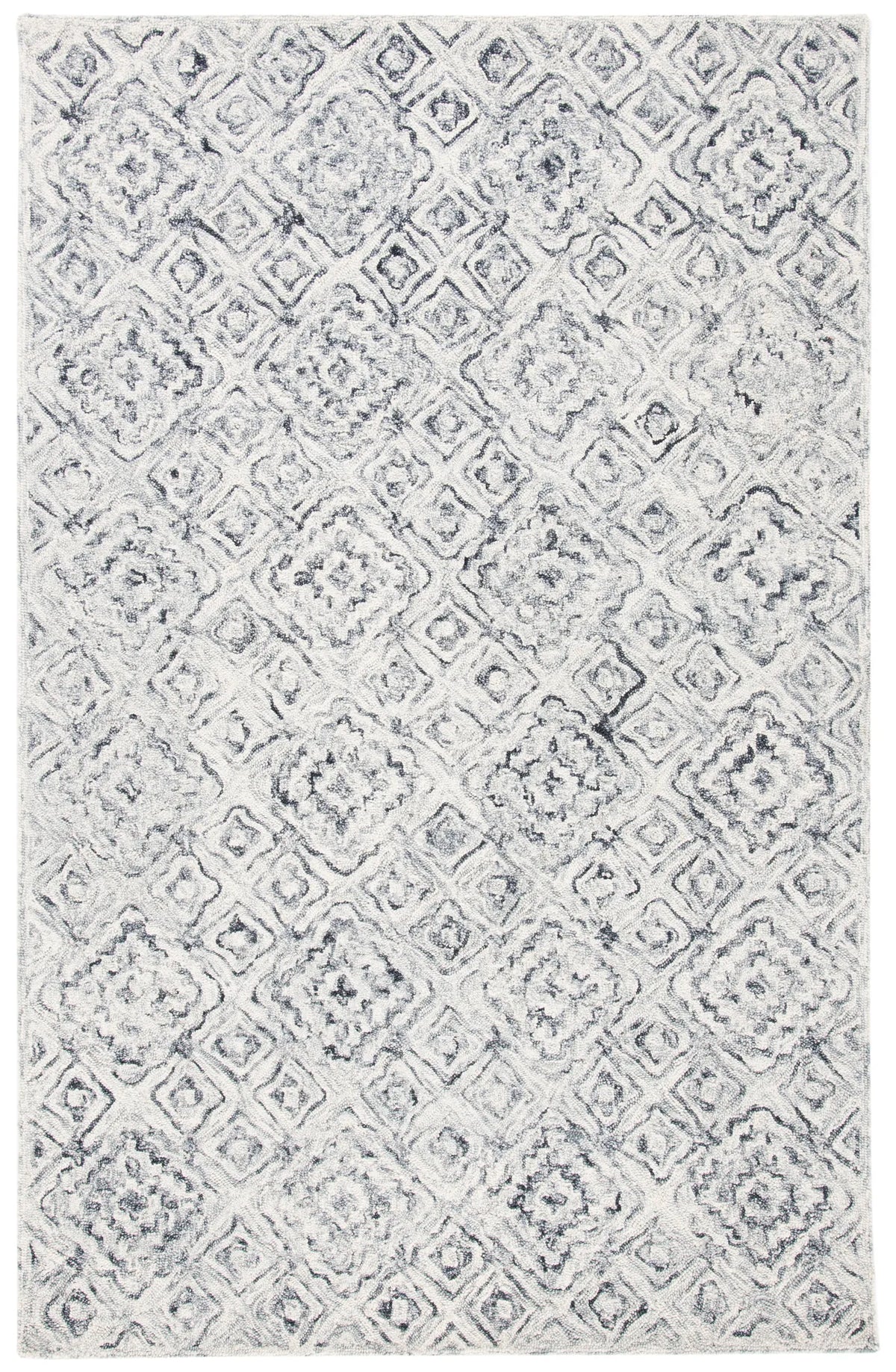 Safavieh Micro-Loop 4'-0" x 6'-0" Rug in Grey / Beige