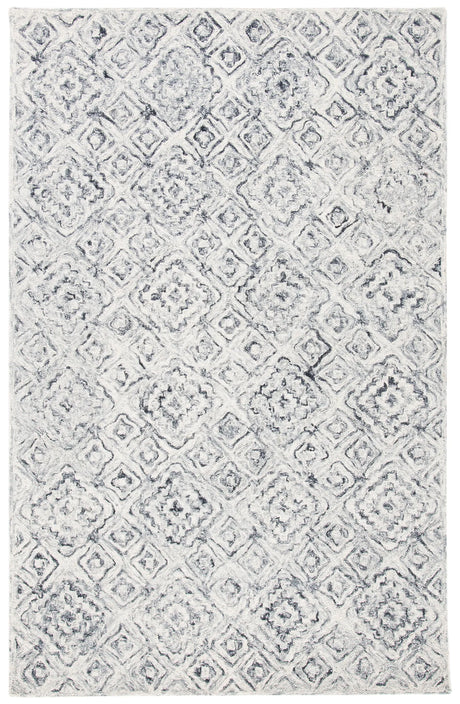 Safavieh Micro-Loop 4'-0" x 6'-0" Rug in Grey / Beige