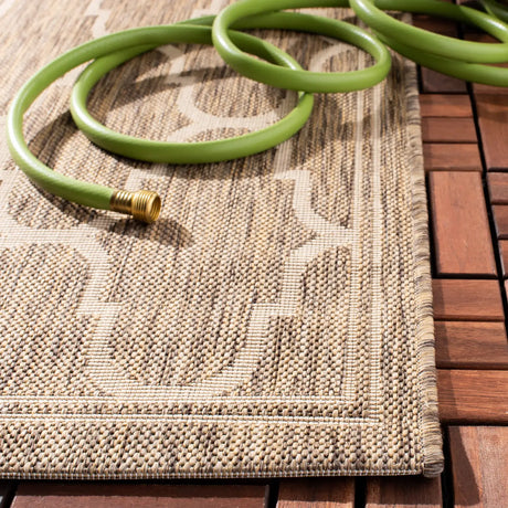 Safavieh Courtyard 4'-0" x 5'-7" Rug in Brown / Beige