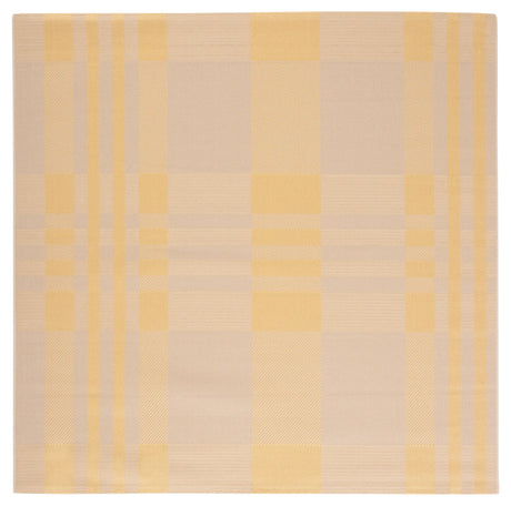 Safavieh Courtyard 6'-7" x 6'-7" Rug in Gold / Beige