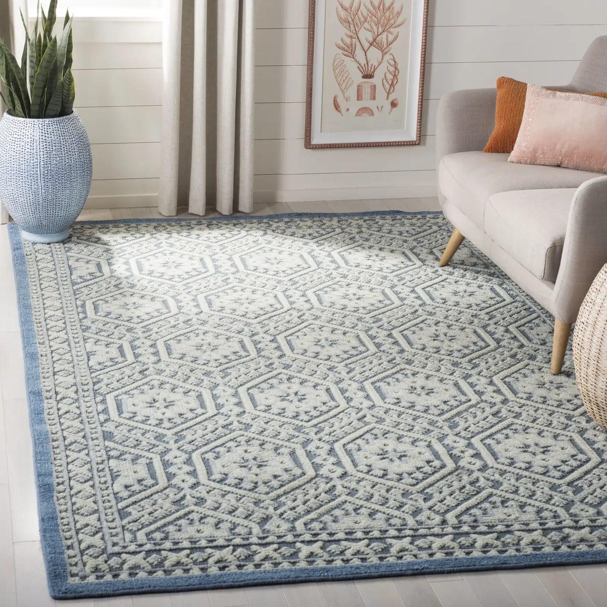 Safavieh Paseo 6'-0" x 9'-0" Rug in Blue
