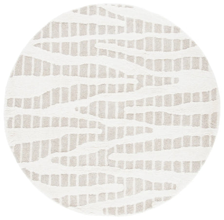 Safavieh Manhattan 6'-0" x 6'-0" Rug in Beige / Ivory