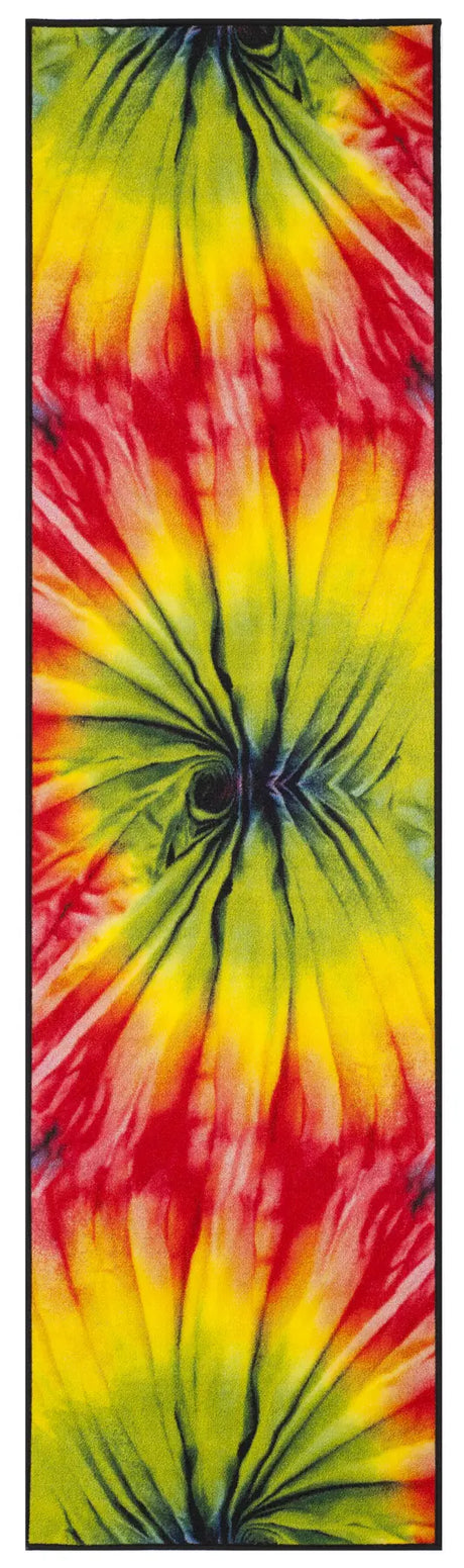 Safavieh Paint Brush 2'-2" x 8'-0" Rug in Fuchsia / Yellow