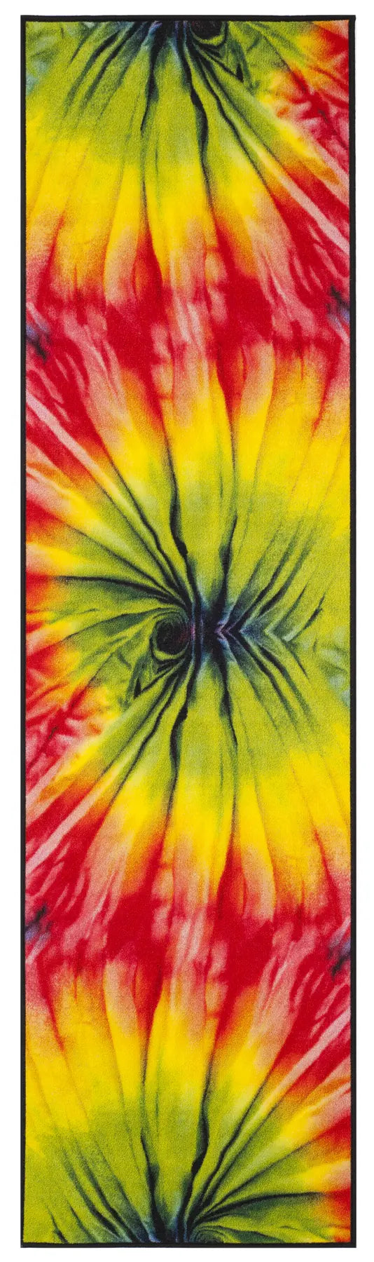 Safavieh Paint Brush 2'-2" x 8'-0" Rug in Fuchsia / Yellow