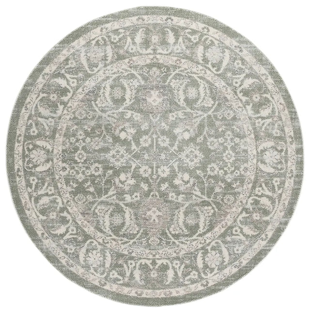 Safavieh Harrison 6'-7" x 6'-7" Rug in Green / Ivory