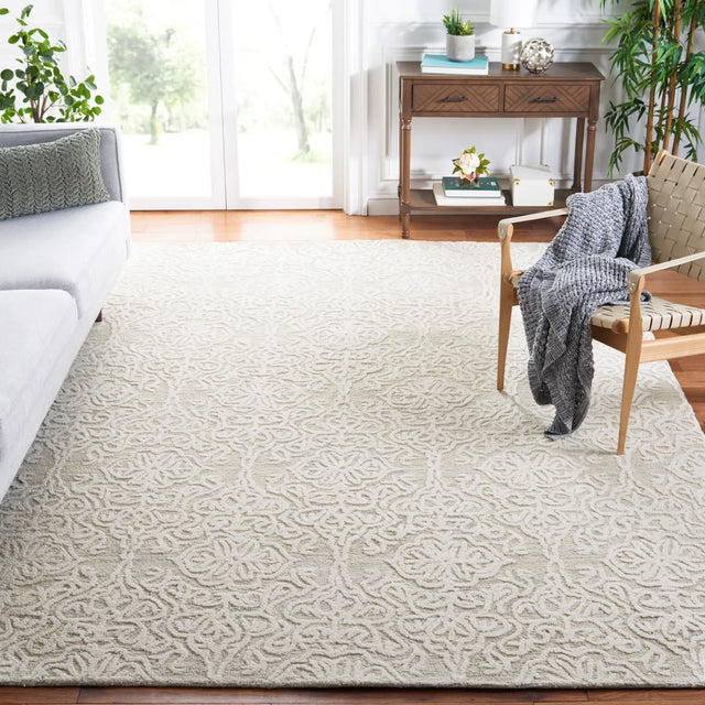 Safavieh Blossom 10'-0" x 14'-0" Rug in Silver / Ivory