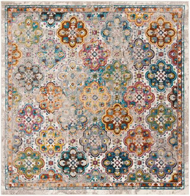 Safavieh Aria 6'-5" x 6'-5" Rug in Beige / Multi