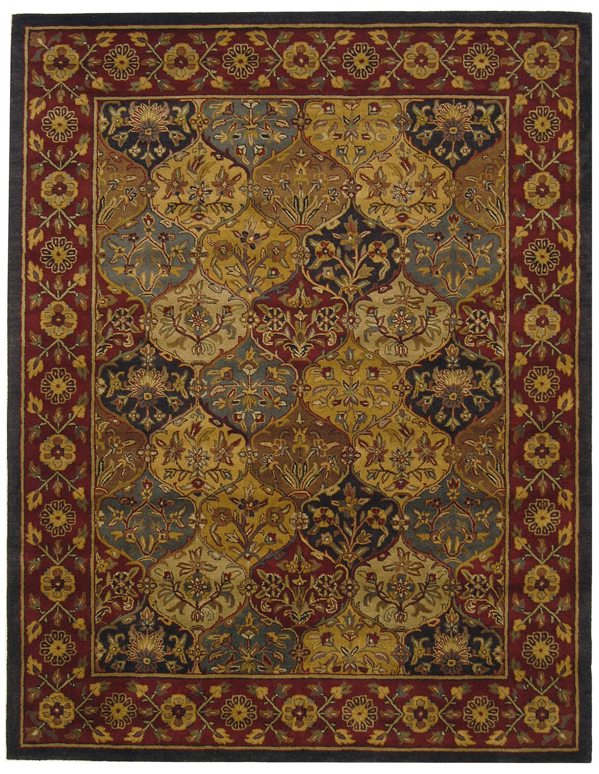Safavieh Heritage 9'-6" x 13'-6" Rug in Multi / Navy