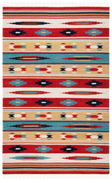 Safavieh Kilim 4'-0" x 6'-0" Rug in Beige / Red