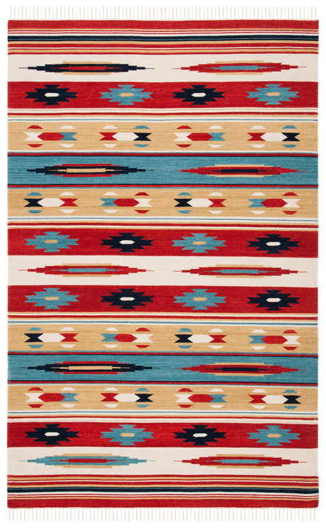 Safavieh Kilim 4'-0" x 6'-0" Rug in Beige / Red