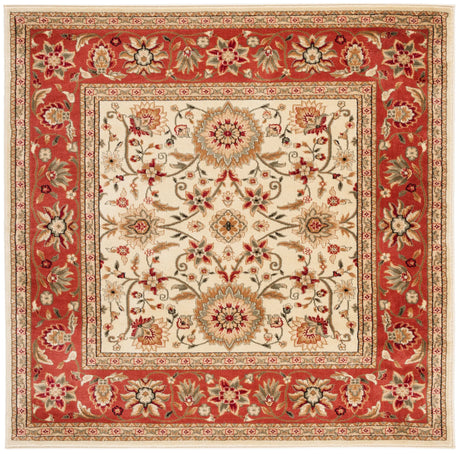 Safavieh Lyndhurst 6'-0" x 6'-0" Rug in Ivory / Rust