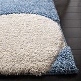 Safavieh Florida Shag 5'-3" x 7'-6" Rug in Blue / Ivory