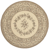 Safavieh Courtyard 5'-3" x 5'-3" Rug in Creme / Brown