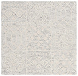 Safavieh Metro 6'-0" x 6'-0" Rug in Silver / Ivory
