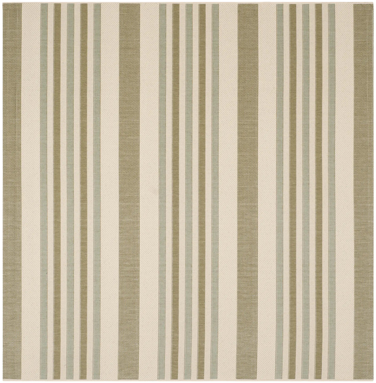 Safavieh Courtyard 6'-7" x 6'-7" Rug in Beige / Green