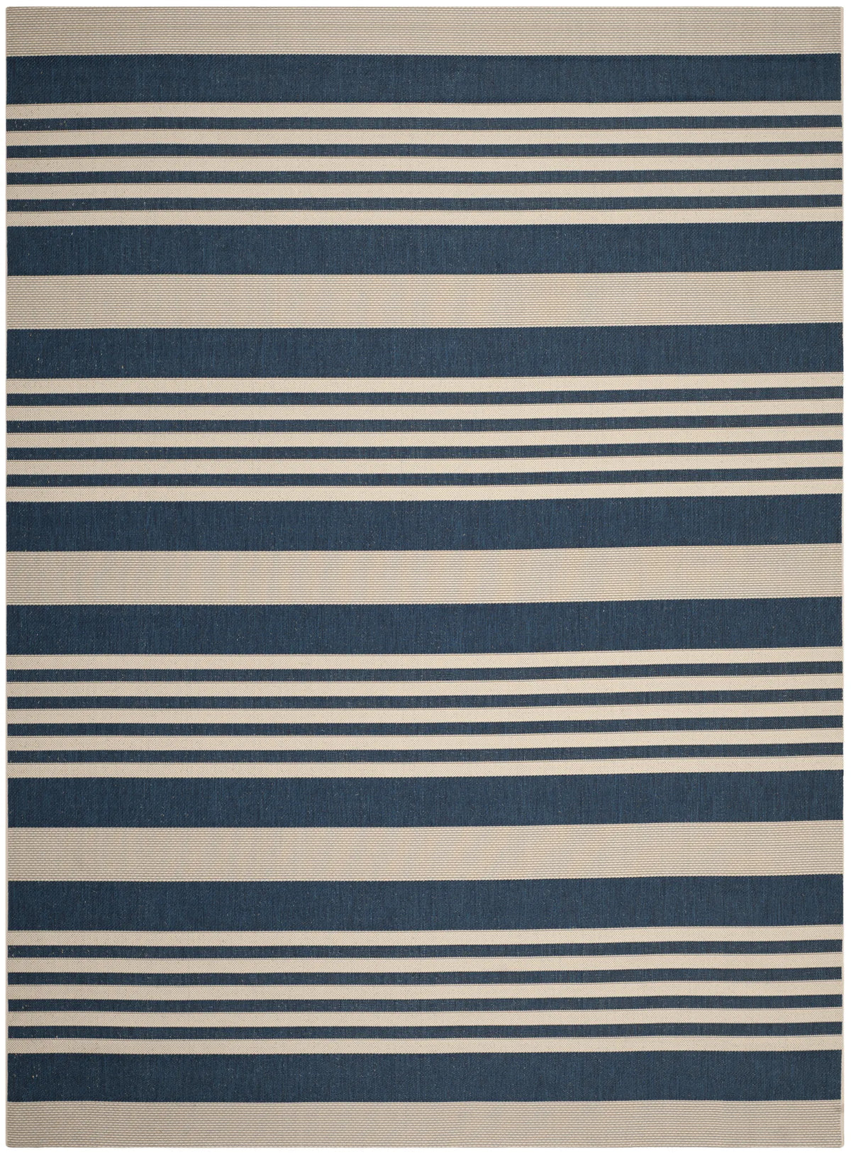 Safavieh Courtyard 10'-0" x 14'-0" Rug in Navy / Beige