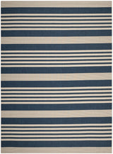 Safavieh Courtyard 10'-0" x 14'-0" Rug in Navy / Beige