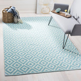 Safavieh Montauk 5'-0" x 8'-0" Rug in Light Blue / Ivory