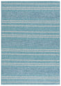 Safavieh Courtyard 5'-3" x 7'-7" Rug in Aqua / Grey