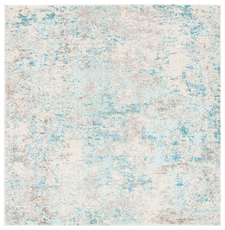 Safavieh Madison 6'-7" x 6'-7" Rug in Ivory / Teal