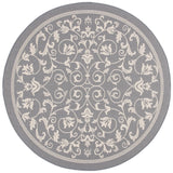 Safavieh Courtyard 6'-7" x 6'-7" Rug in Grey / Natural