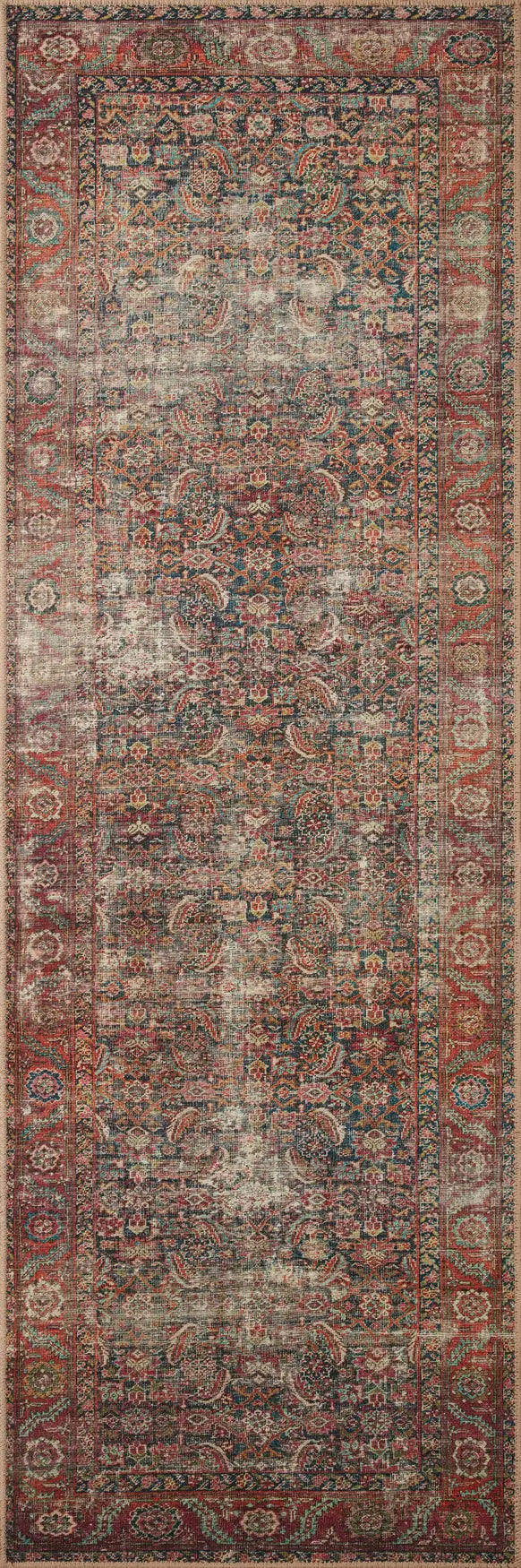 Loloi Wynter Wyn-09 Onyx/Multi Rugs - runner flat