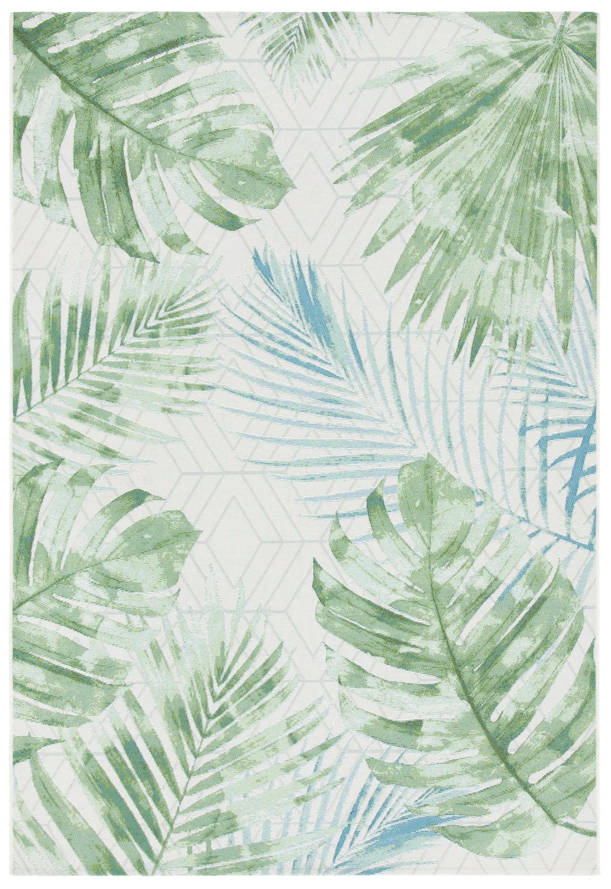 Safavieh Barbados 500 4'-0" x 6'-0" Rug in Green / Teal