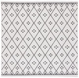 Safavieh Courtyard 6'-7" x 6'-7" Rug in Ivory / Black