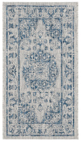 Safavieh Courtyard 2'-0" x 3'-7" Rug in Grey / Navy