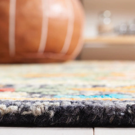 Safavieh Blossom 5'-0" x 8'-0" Rug in Charcoal / Gold
