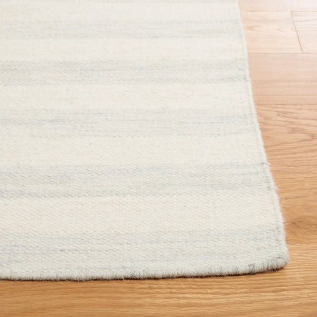 Safavieh Dhurries 4'-0" x 6'-0" Rug in Light Blue / Ivory