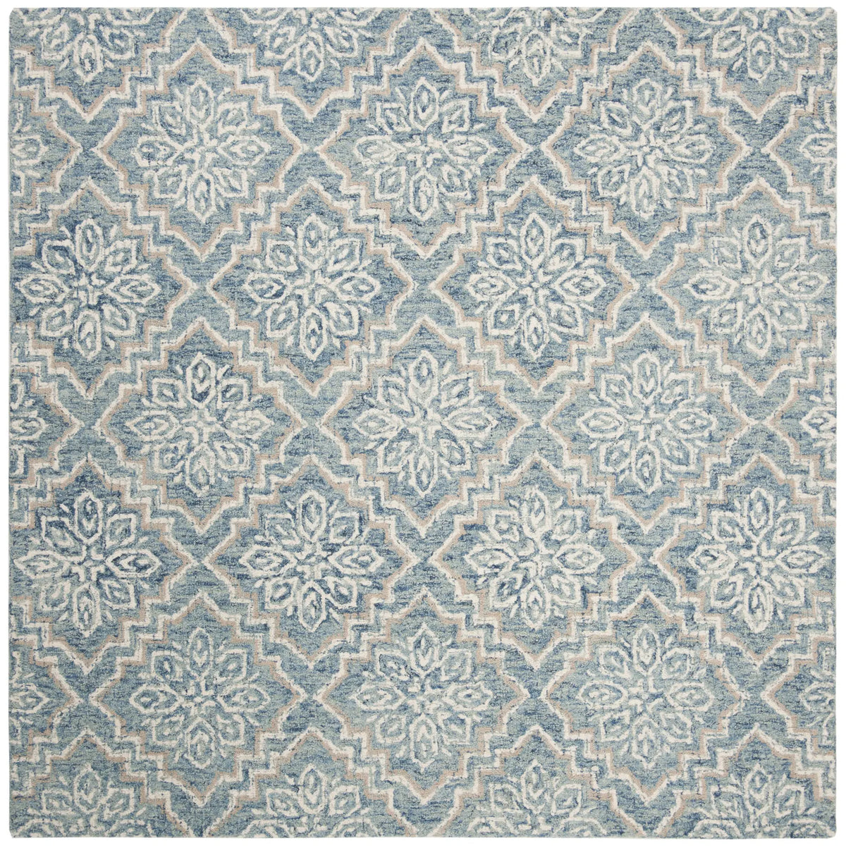 Safavieh Abstract 6'-0" x 6'-0" Rug in Blue / Grey