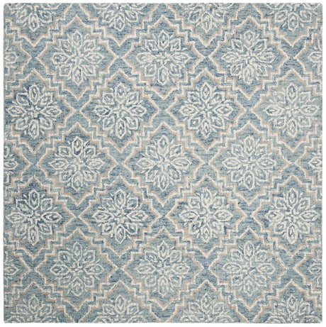 Safavieh Abstract 6'-0" x 6'-0" Rug in Blue / Grey