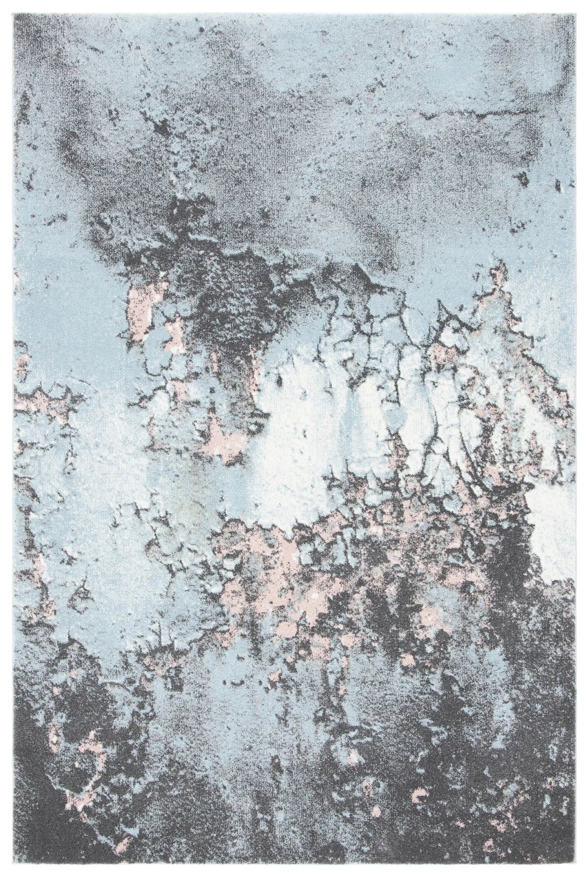 Safavieh Glacier 4'-0" x 6'-0" Rug in Blue / Pink
