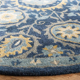 Safavieh Heritage 6'-0" x 6'-0" Rug in Navy / Gold