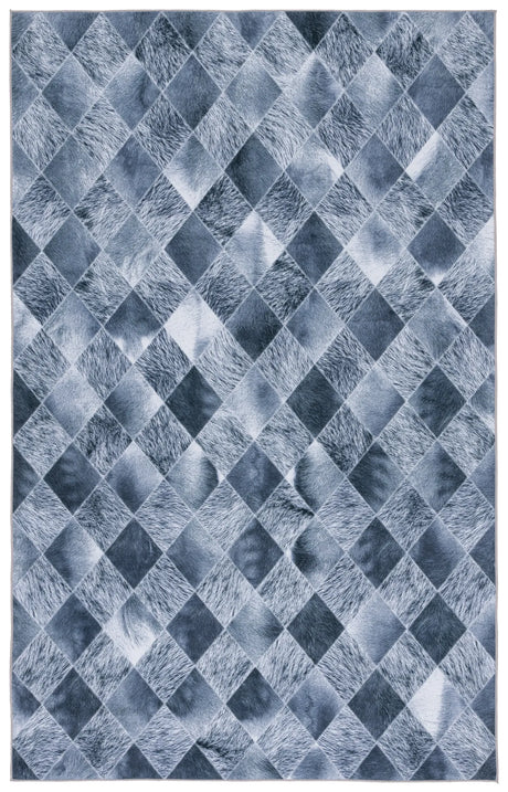 Safavieh Faux Hide 4'-0" x 6'-0" Rug in Grey / Dark Grey