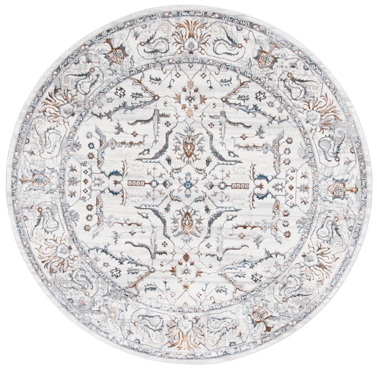 Safavieh Sonoma 6'-7" x 6'-7" Rug in Ivory / Grey
