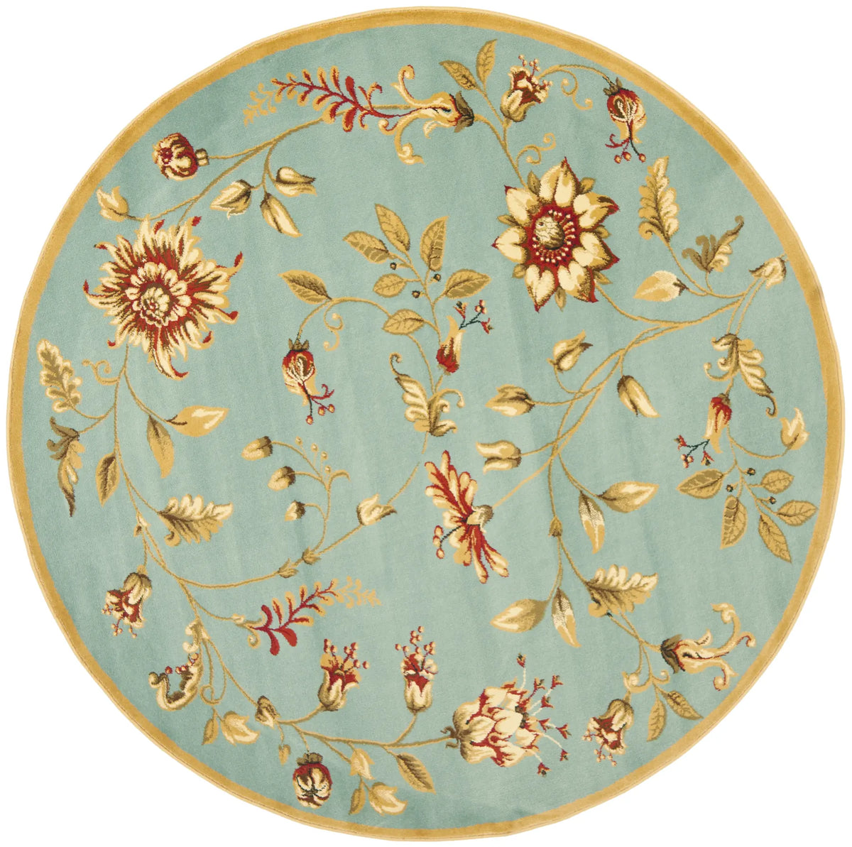 Safavieh Lyndhurst 5'-3" x 5'-3" Rug in Blue / Multi