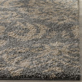Safavieh Florida Shag 5'-3" x 7'-6" Rug in Grey / Beige