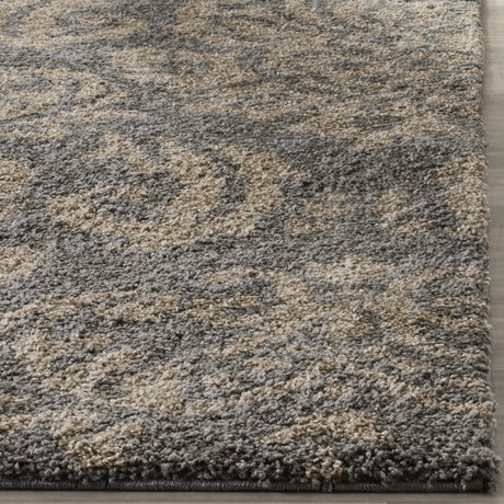 Safavieh Florida Shag 5'-3" x 7'-6" Rug in Grey / Beige