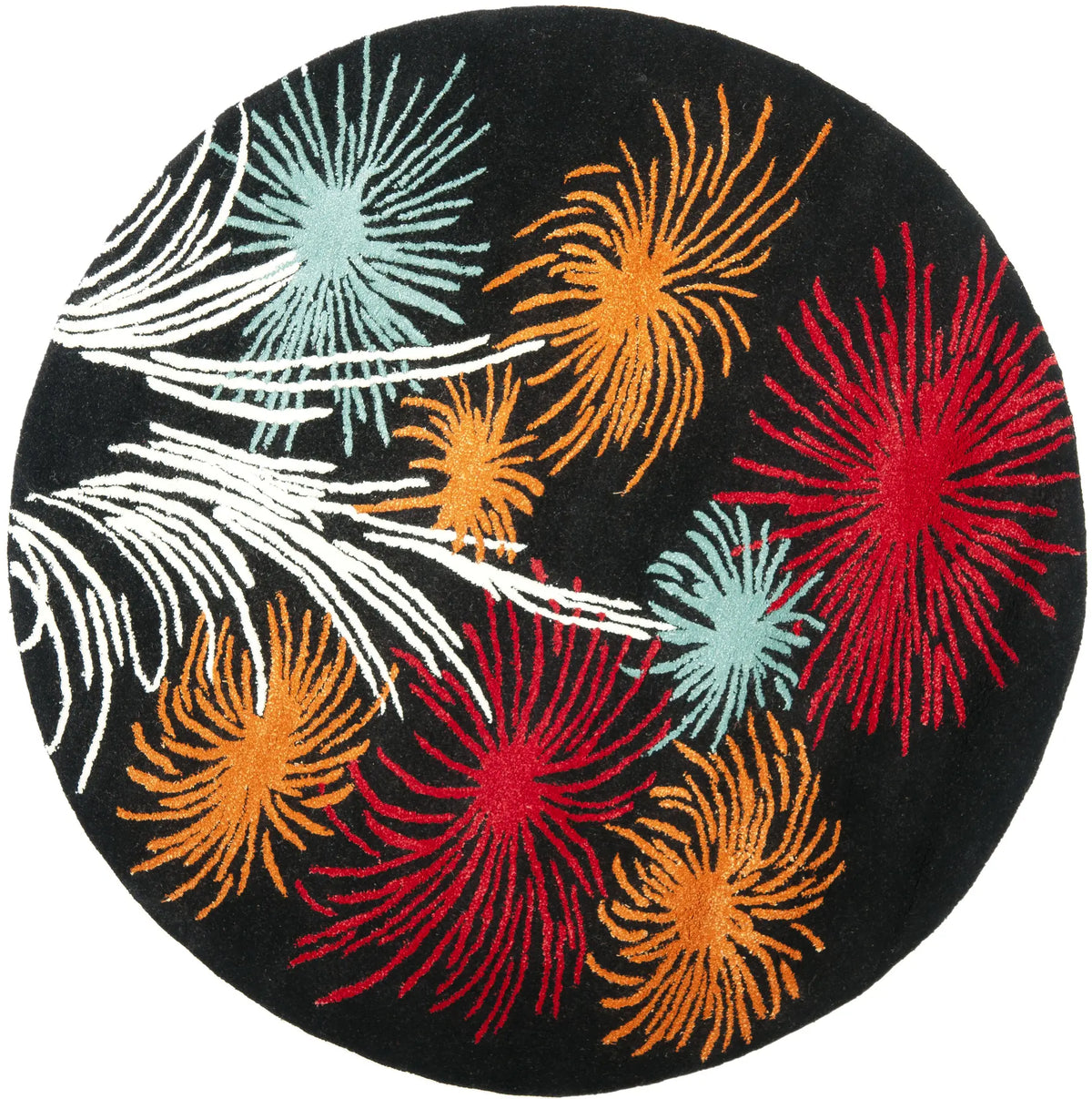Safavieh Soho 6'-0" x 6'-0" Rug in Black / Multi