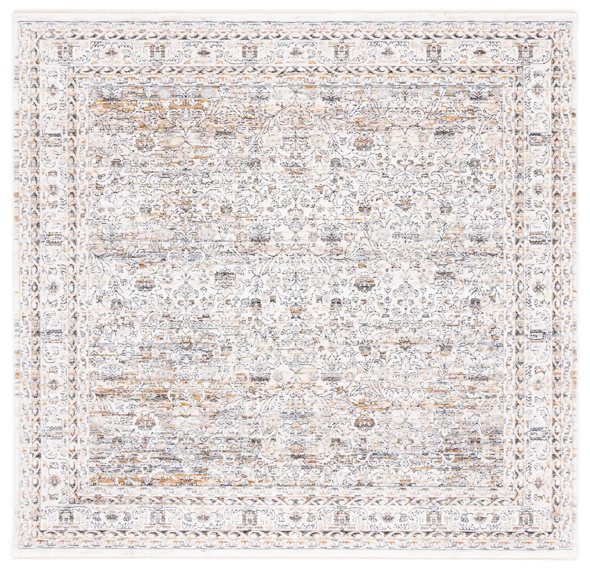 Safavieh Moondust 600 6'-0" x 6'-0" Rug in Ivory / Grey