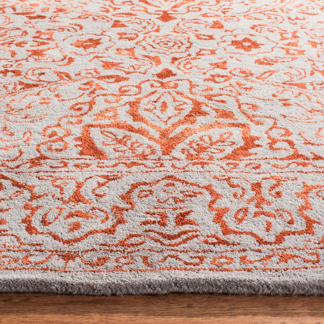 Safavieh Glamour 4'-0" x 6'-0" Rug in Grey / Rust
